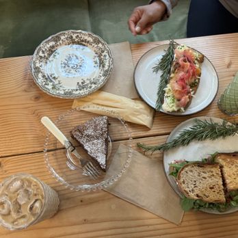 Il Giardino di Lilli - Cafe latte, Tenerina (chocolate flourless cake) Tartina , panino coppa , tartina salmon and iced matcha - Coffee & Tea Near Me - San Diego, California Il Giardino di Lilli - Cafe latte, Tenerina (chocolate flourless cake) Tartina , panino coppa , tartina salmon and iced matcha - Coffee & Tea Near Me - San Diego, California