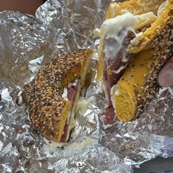 Joy Boys All Star Bagel - Egg everything bagel toasted with cream cheese and pork roll and egg! One of the best NJ bagels I've yet to have!