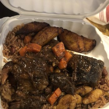 Mad Cow Grill - Oxtail with rice and peas (to-go order). - American Near Me - Laurel, Maryland Mad Cow Grill - Oxtail with rice and peas (to-go order). - American Near Me - Laurel, Maryland