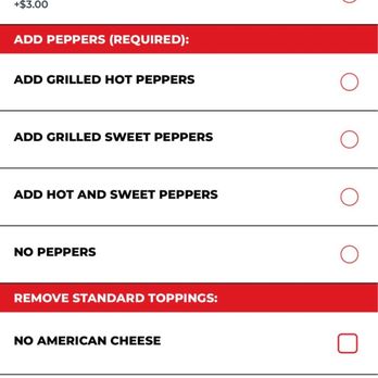 Capriotti's Sandwich Shop - No option to remove mushrooms - Sandwiches Near Me - Portland, Oregon