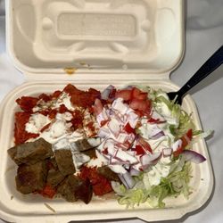 Halal Food & Ice Cream - Meat and rice plate