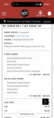 Menu photo 1 Famous Dave's Bar-B-Que Las Vegas, NV Menu photo 1 Famous Dave's Bar-B-Que Las Vegas, NV