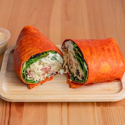 Green Apple Truly Healthy - Enjoy our delicius Honey Tuna Wrap! A perfect blend of flavors, fresh ingredients, and a touch of sweetness.