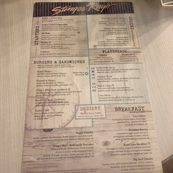 Stinger Ray's Tropical Bar & Grill - Menu - Bars Near Me - Honolulu, Hawaii Stinger Ray's Tropical Bar & Grill - Menu - Bars Near Me - Honolulu, Hawaii