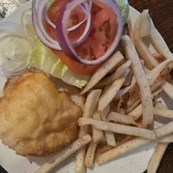 Molly Malone's Irish Pub - Cod fish sandwich