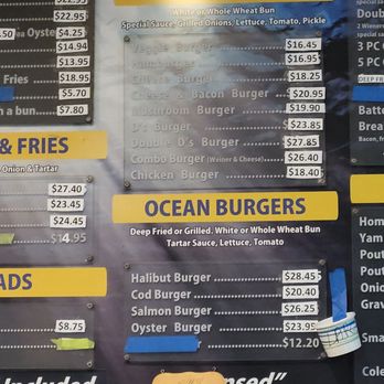 Dick's Fish & Chips - Meat and fish burgers. Oysters - Seafood Near Me - Campbell River, British Columbia Dick's Fish & Chips - Meat and fish burgers. Oysters - Seafood Near Me - Campbell River, British Columbia