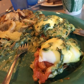 Stella's Diner - Eggs florentine, eggs poached hard, this was delish!!! - Diners Near Me - Syracuse, New York Stella's Diner - Eggs florentine, eggs poached hard, this was delish!!! - Diners Near Me - Syracuse, New York