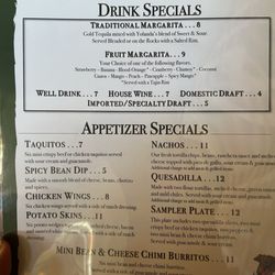 Happy Hour Menu