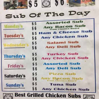 Chubby's Subs - SUB OF THE DAY. TUESDAYS - Sandwiches Near Me - Toronto, Ontario