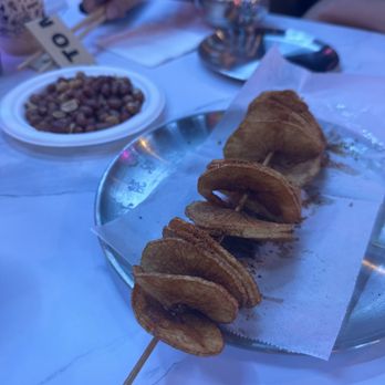 Yard BBQ - potato skewer and free peanuts - Barbeque Near Me - Rowland Heights, California Yard BBQ - potato skewer and free peanuts - Barbeque Near Me - Rowland Heights, California