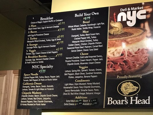 Menu photo 6 NYC Deli Market Seattle, WA
