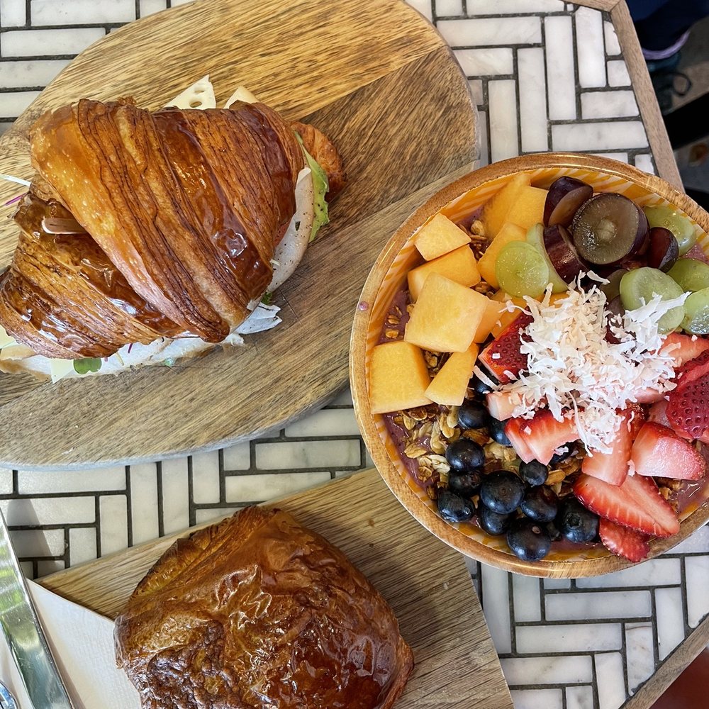 Black Canvas Coffee - Turkey Avocado Croissant Sandwich, smoothie bowl, and spinach and cheese croissant - Coffee & Tea Near Me - Los Angeles, California Black Canvas Coffee - Turkey Avocado Croissant Sandwich, smoothie bowl, and spinach and cheese croissant - Coffee & Tea Near Me - Los Angeles, California