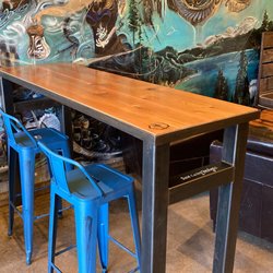 Base Camp Designs - Cedar table with metal legs