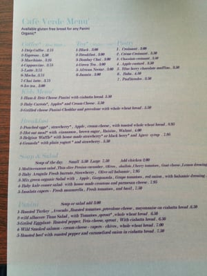 Menu photo 2 Cafe Verde pizzeria Corte Madera, CA