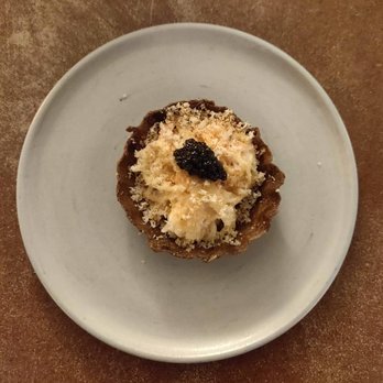 Pearl-Morissette - Buckwheat Tartlet caviar, turnip - Wineries Near Me - Lincoln, Ontario Pearl-Morissette - Buckwheat Tartlet caviar, turnip - Wineries Near Me - Lincoln, Ontario