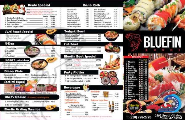 Menu photo 3 Blue Fin Sushi & Grill Yuma, AZ Menu photo 3 Blue Fin Sushi & Grill Yuma, AZ