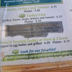 Falls Family Restaurant - Menu