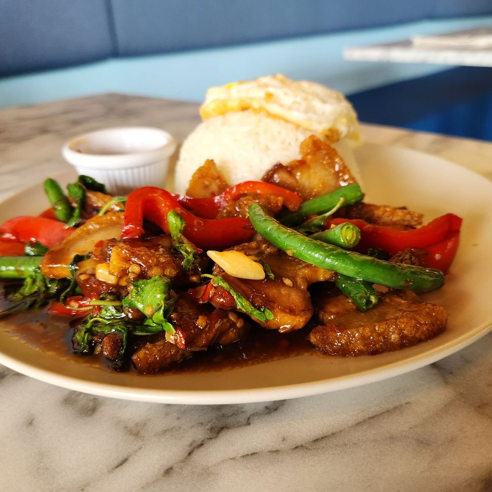 Sawan Thai Eatery - Holy basil crispy pork - Thai Near Me - Portland, Oregon
