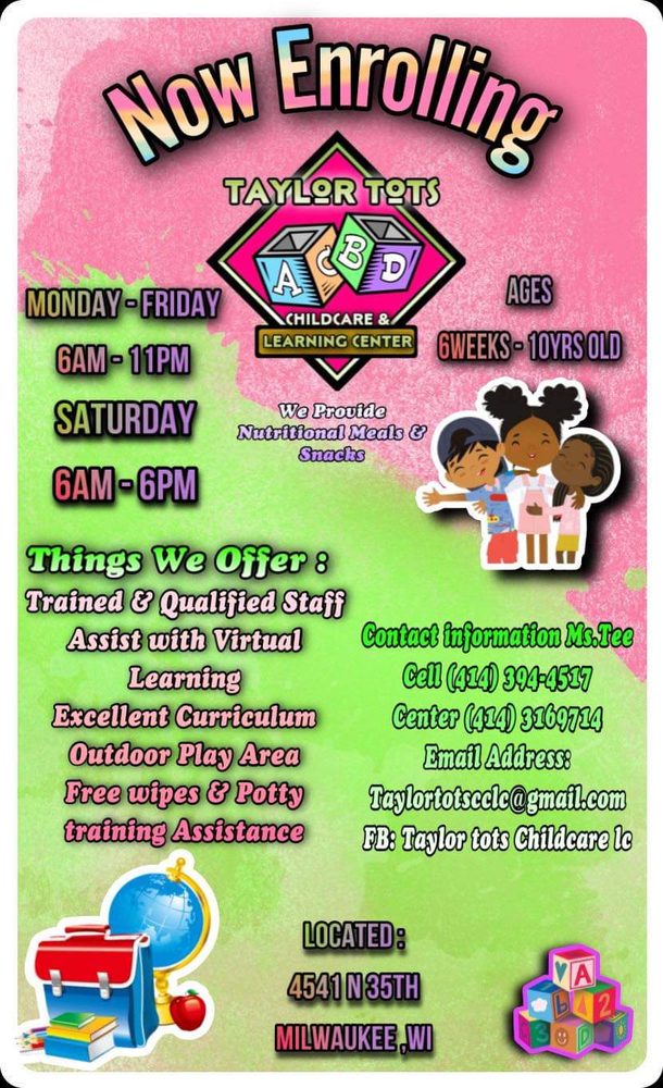 Taylor Tots ChildCare & Learning Center - childcare center in Milwaukee, WI