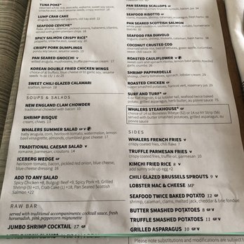 Whalers - Menu - Bars Near Me - Bay Shore, New York