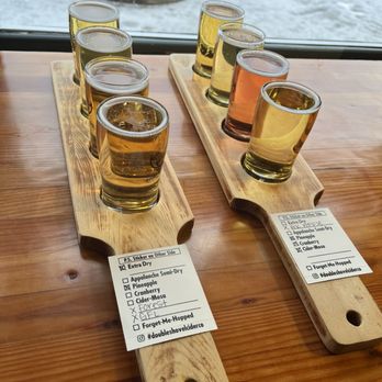 Double Shovel Cider - Beer flights - Cideries Near Me - Anchorage, Alaska