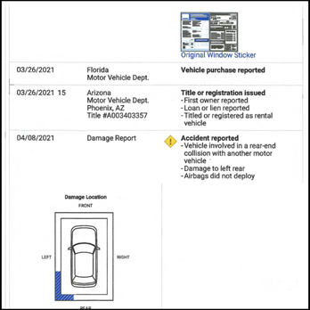 Dimmitt Chevrolet - CarFax report showing damage to left rear. - Body Shops Near Me - Clearwater, Florida Dimmitt Chevrolet - CarFax report showing damage to left rear. - Body Shops Near Me - Clearwater, Florida