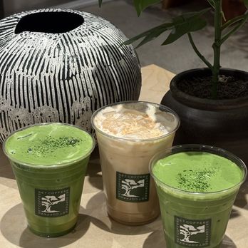 SET Coffee - mango sticky rice matcha, injeolmi latte, double matcha - Coffee & Tea Near Me - Chino, California SET Coffee - mango sticky rice matcha, injeolmi latte, double matcha - Coffee & Tea Near Me - Chino, California