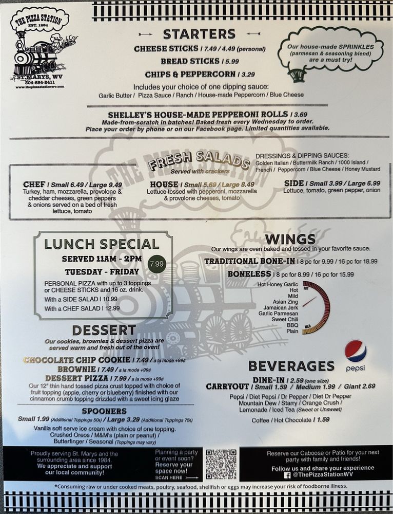 The Pizza Station Logo