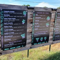 Jittery Biscuit In Blanco - Menu at the drive through.
