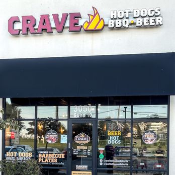 Crave Hot Dogs & BBQ - Outside - Barbeque Near Me - Concord, North Carolina Crave Hot Dogs & BBQ - Outside - Barbeque Near Me - Concord, North Carolina