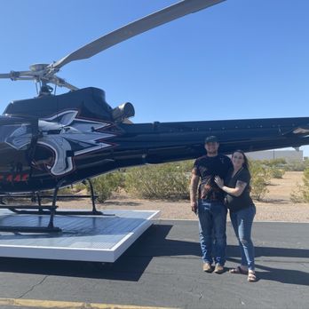 H5 Helicopters - Landing pad outside where helicopter took off - Aerial Tours Near Me - Scottsdale, Arizona