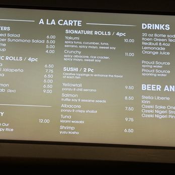Yakumi - Menu - Sushi Bars Near Me - Los Angeles, California