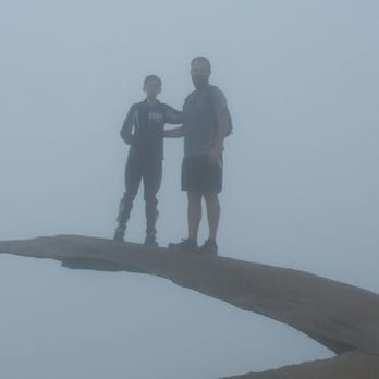 Mount Woodson Trail - Father son acrophobics - Hiking Near Me - Poway, California