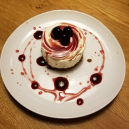 Cheesecake de Glou with Cherry Coulis Cheesecake de Glou with Cherry Coulis