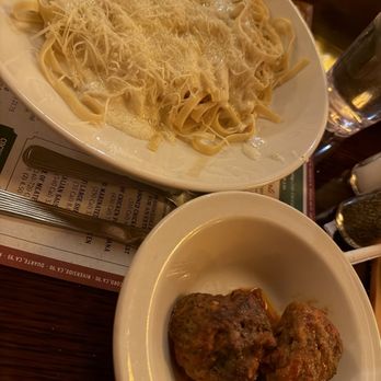 The Old Spaghetti Factory - Mizithra Cheese & Browned Butter pasta with a side of meat balls - Italian Near Me - Lynnwood, Washington The Old Spaghetti Factory - Mizithra Cheese & Browned Butter pasta with a side of meat balls - Italian Near Me - Lynnwood, Washington