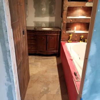 K.D.S Construction - After tub has been set and is ready for tile. - General Contractors Near Me K.D.S Construction - After tub has been set and is ready for tile. - General Contractors Near Me