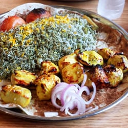 Kabobi Grill - Boneless Chicken Kabob with Dill Rice