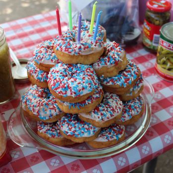 Donut Time - Birthday cake donuts as a cake lol - Donuts Near Me - El Cerrito, California Donut Time - Birthday cake donuts as a cake lol - Donuts Near Me - El Cerrito, California