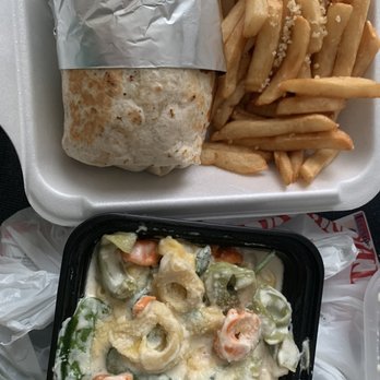 Mamma Mia's Restaurant & Pizzeria - Chicken Burrito and Chicken Tortellini Alfredo - Italian Near Me - Everett, Massachusetts