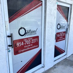 Optimal Formula Fitness - Front entrance doors