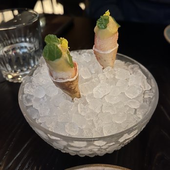Principe - Snow crab claws with mustard greens - Seafood Near Me - New York, New York Principe - Snow crab claws with mustard greens - Seafood Near Me - New York, New York