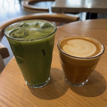 Highly Likely - Matcha honey lavender iced latte and cappuccino - Coffee & Tea Near Me - Los Angeles, California