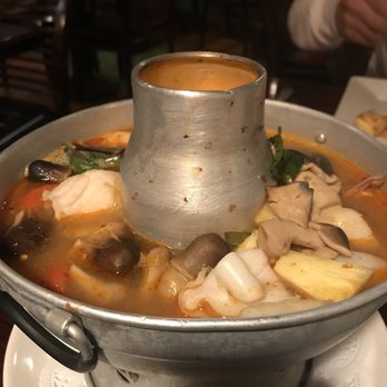 Basil Thai Restaurant - Tom Yum with seafood blend - Thai Near Me - Paso Robles, California Basil Thai Restaurant - Tom Yum with seafood blend - Thai Near Me - Paso Robles, California