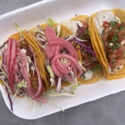Tacos Esmeralda - 2 fish & 2 shrimp tacos