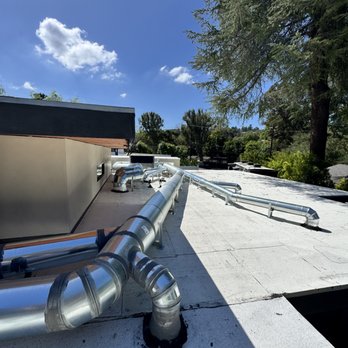 Zephyr Heating & Air Conditioning - Flat roof insulated ducting on a custom home. - Heating & Air Conditioning/HVAC Near Me - Northridge, California Zephyr Heating & Air Conditioning - Flat roof insulated ducting on a custom home. - Heating & Air Conditioning/HVAC Near Me - Northridge, California