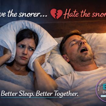 Bio Dental - Love the snorer... hate the snore?
Another night of nudging, turning, and trying to fall back asleep?
You don't have to suffer through s - General Dentistry Near Me - North Providence, Rhode Island Bio Dental - Love the snorer... hate the snore?
Another night of nudging, turning, and trying to fall back asleep?
You don't have to suffer through s - General Dentistry Near Me - North Providence, Rhode Island