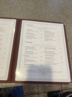 Menu photo 3 Creek Side Grill Head, PA