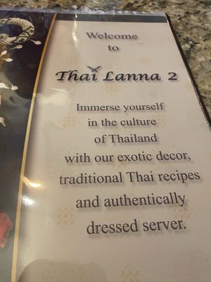 Menu photo 1 Thai Lanna 2 Port Richey, FL Menu photo 1 Thai Lanna 2 Port Richey, FL