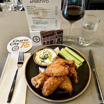 Costiera - Buffalo Wings and Red Wine Blend. - Mediterranean Near Me - Baltimore, Maryland Costiera - Buffalo Wings and Red Wine Blend. - Mediterranean Near Me - Baltimore, Maryland