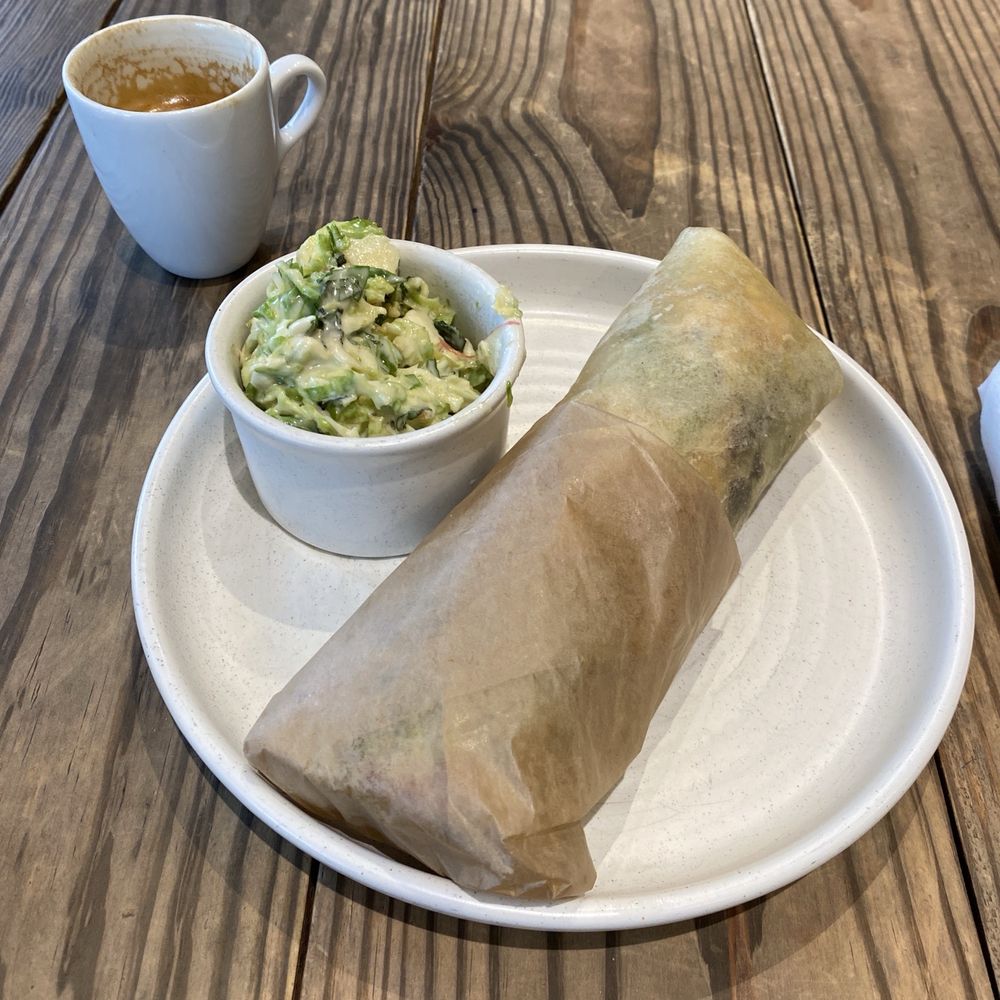 Herban Market - Chicken Caesar Wrap & Brussels Slaw + Cortado - Health Markets Near Me - Franklin, Tennessee Herban Market - Chicken Caesar Wrap & Brussels Slaw + Cortado - Health Markets Near Me - Franklin, Tennessee